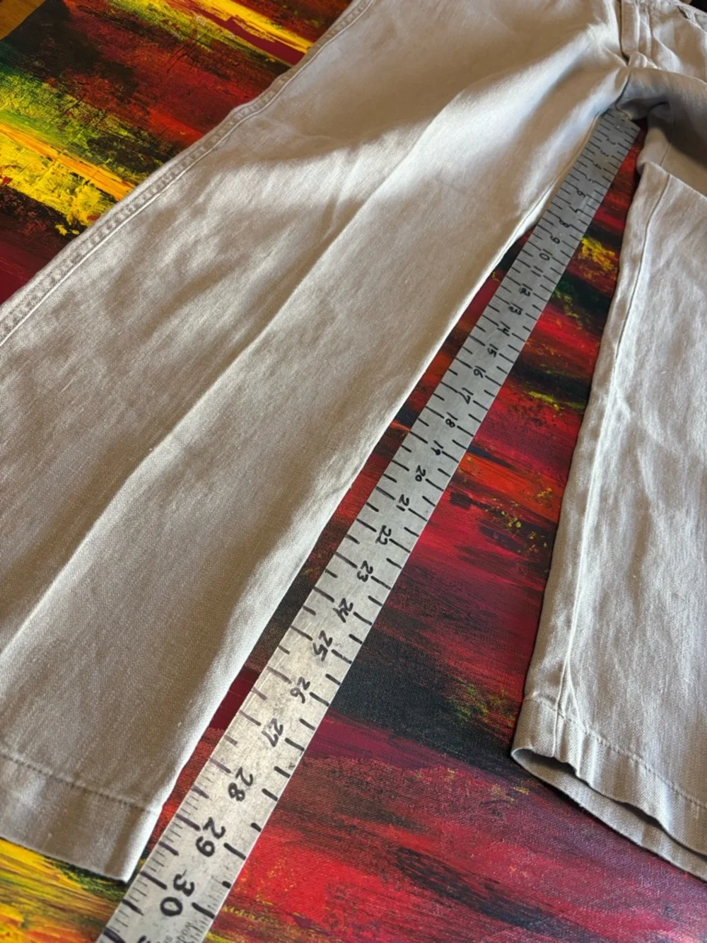 Daniel Cremieux Beige Linen Chinos